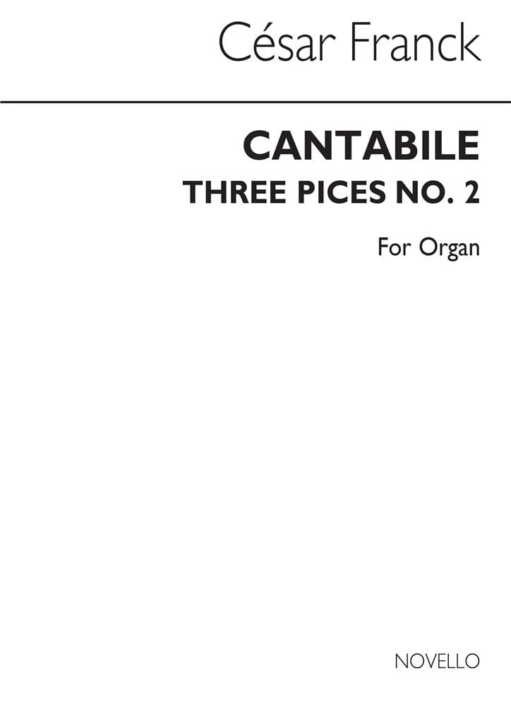 3 Pieces For Organ No.2 Cantabile